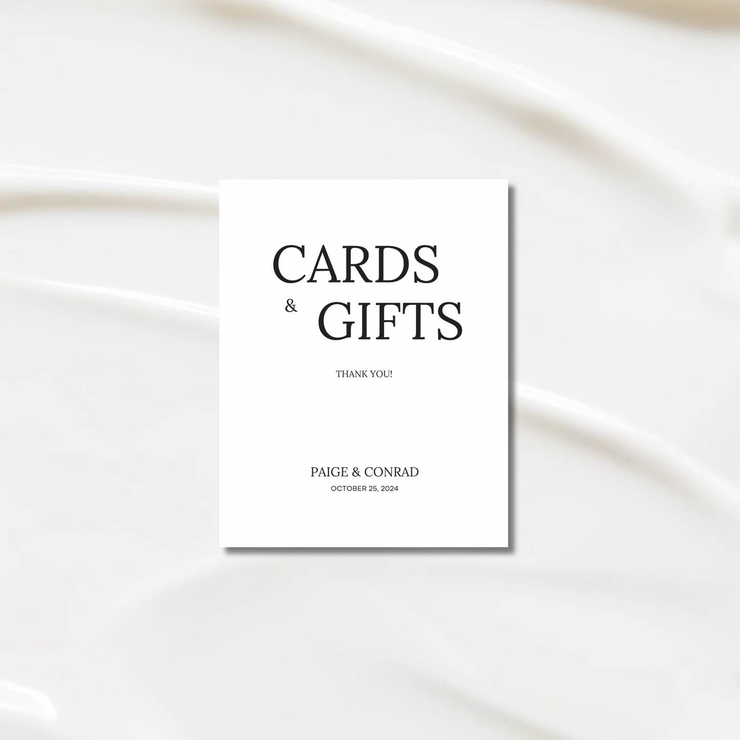 Cards & Gifts Sign II | Moda Collection | Wedding Signage