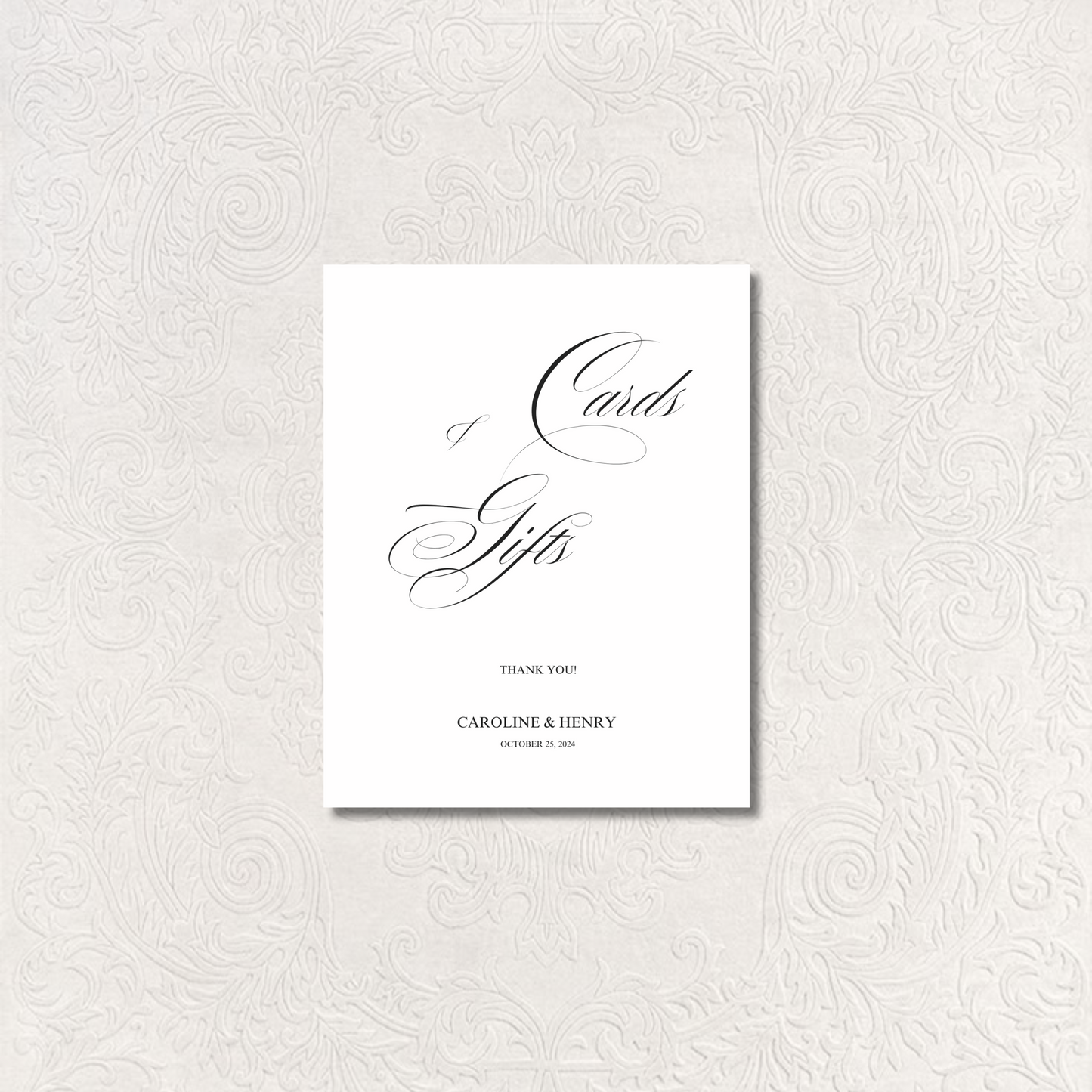 Cards & Gifts II | Florence Collection | Wedding Signage