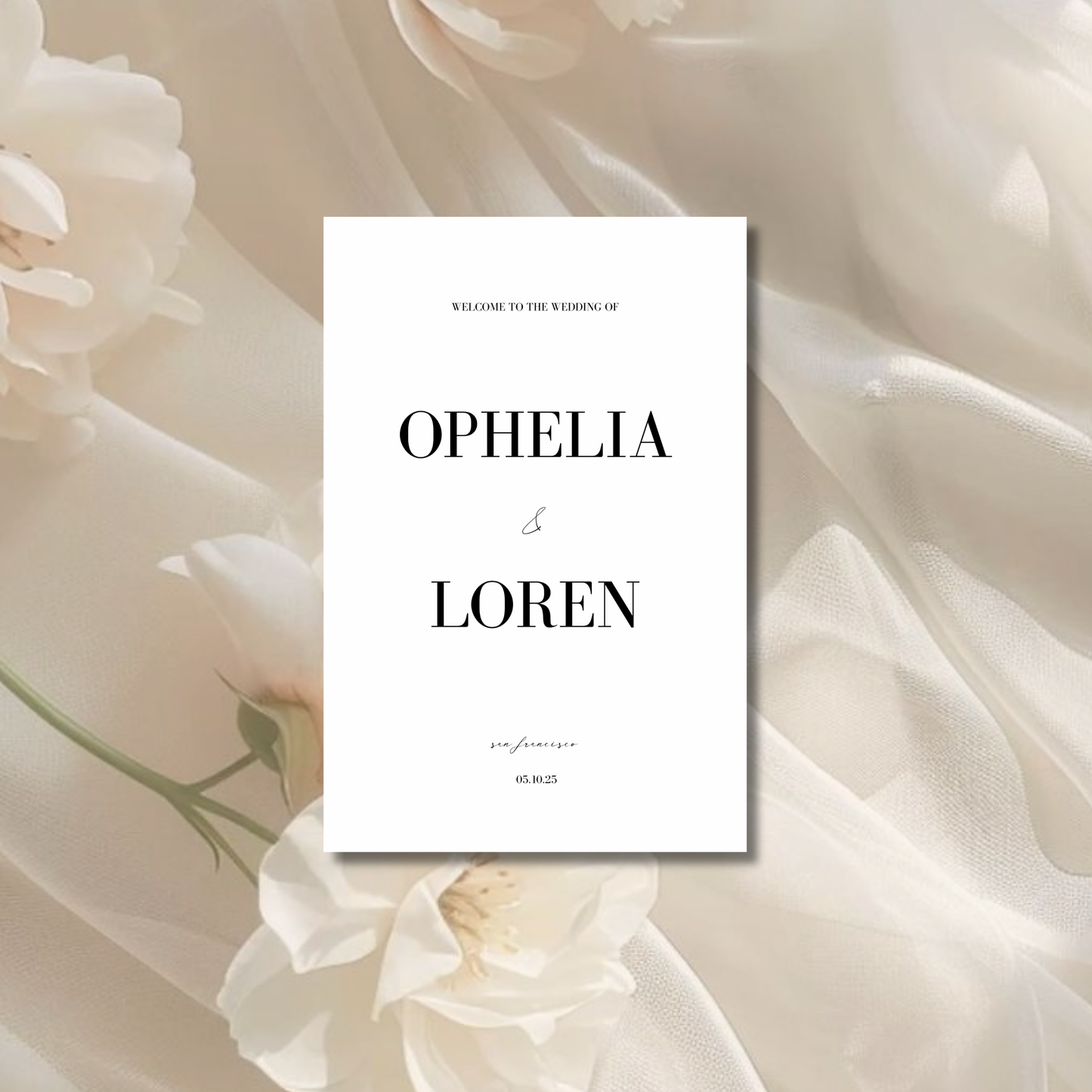 Welcome Sign I | Aria Collection | Wedding Signage