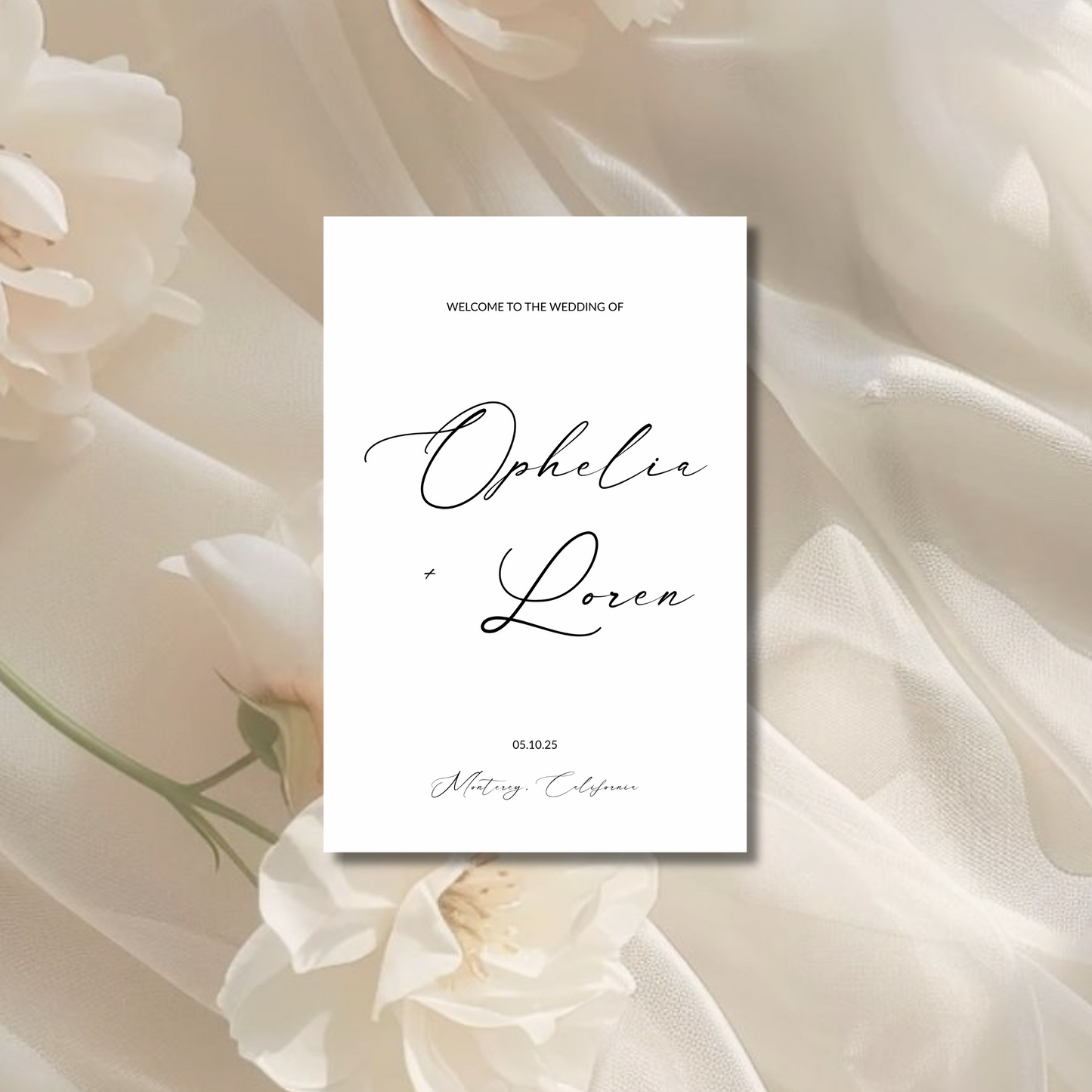 Welcome Sign II | Aria Collection | Wedding Signage
