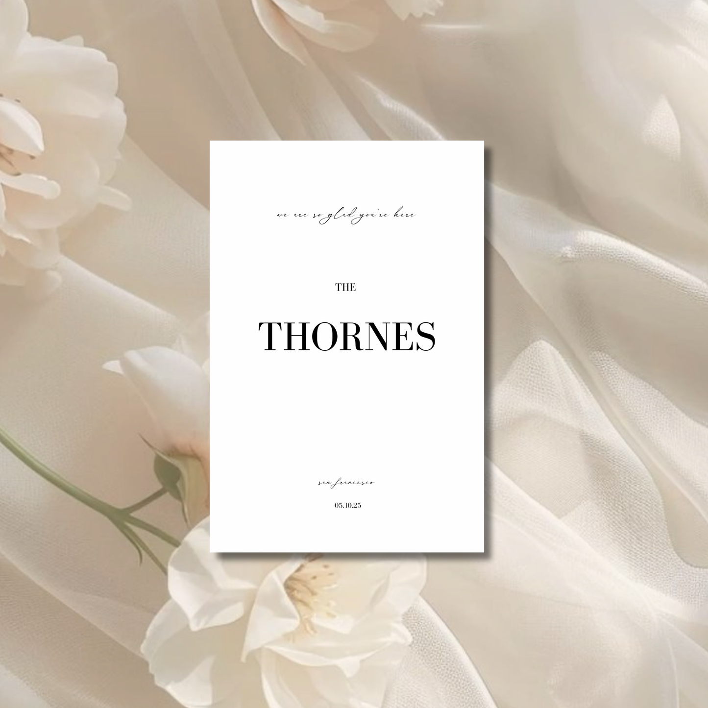 Welcome Sign VI | Aria Collection | Wedding Signage