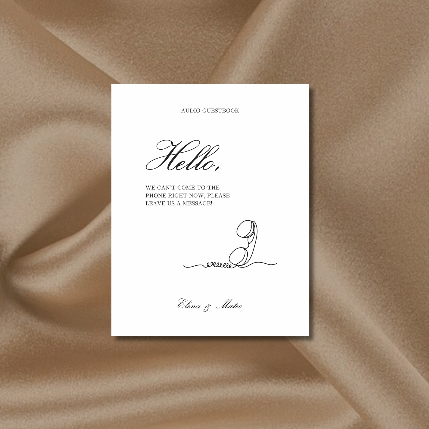 Guestbook Sign III | Reina Collection | Wedding Signage