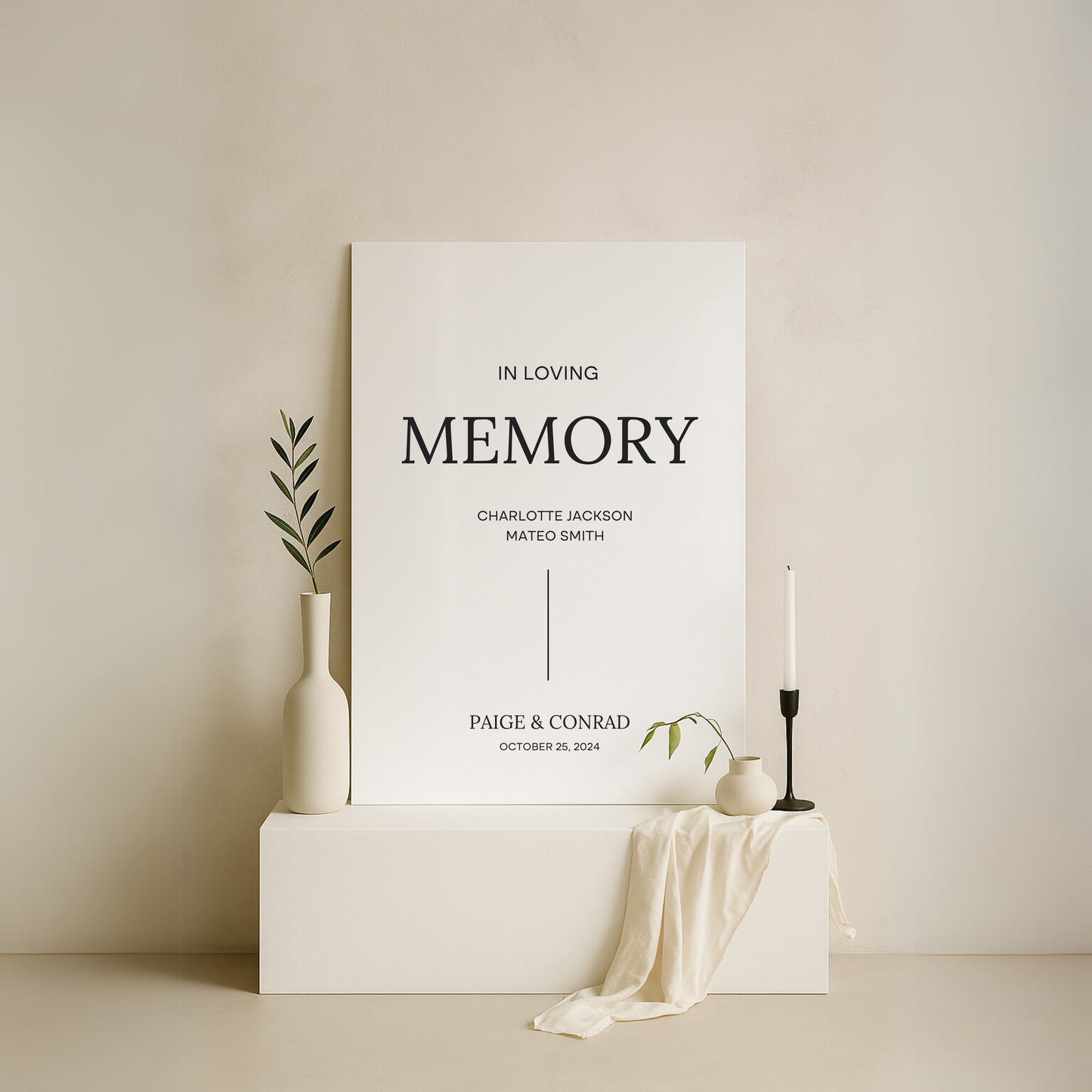 In Loving Memory Sign II | Moda Collection | Wedding Signage