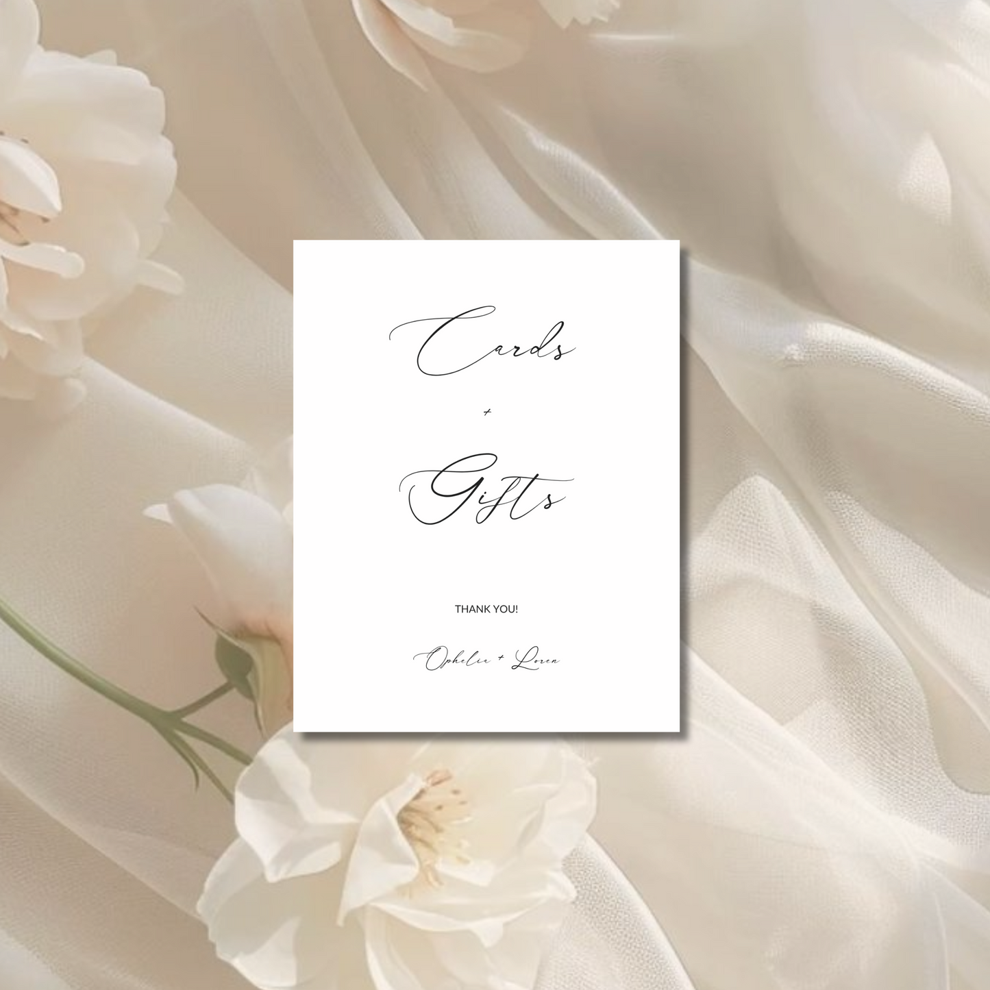 Cards & Gifts Sign I | Aria Collection | Wedding Signage