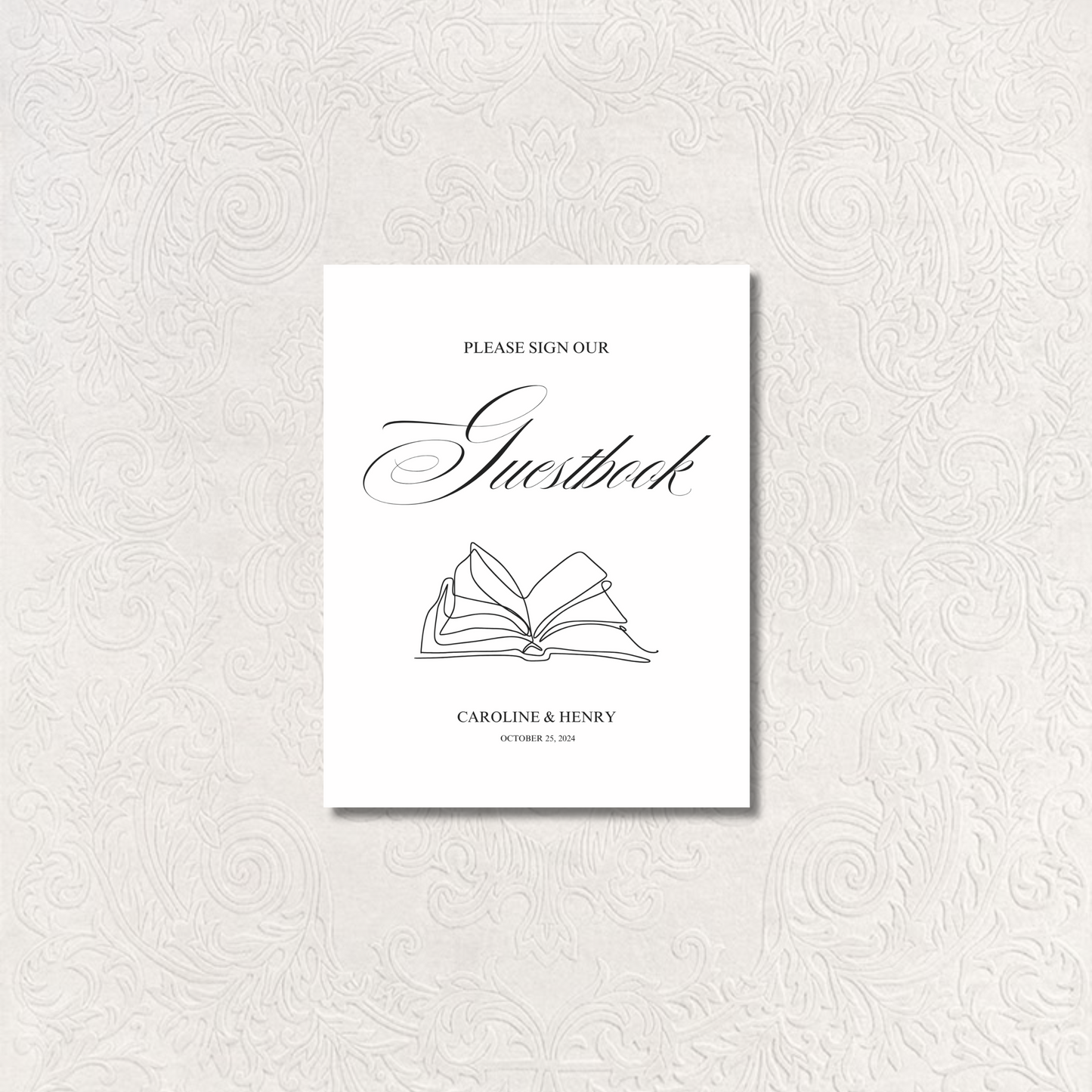 Guestbook Sign II | Florence Collection | Wedding Signage