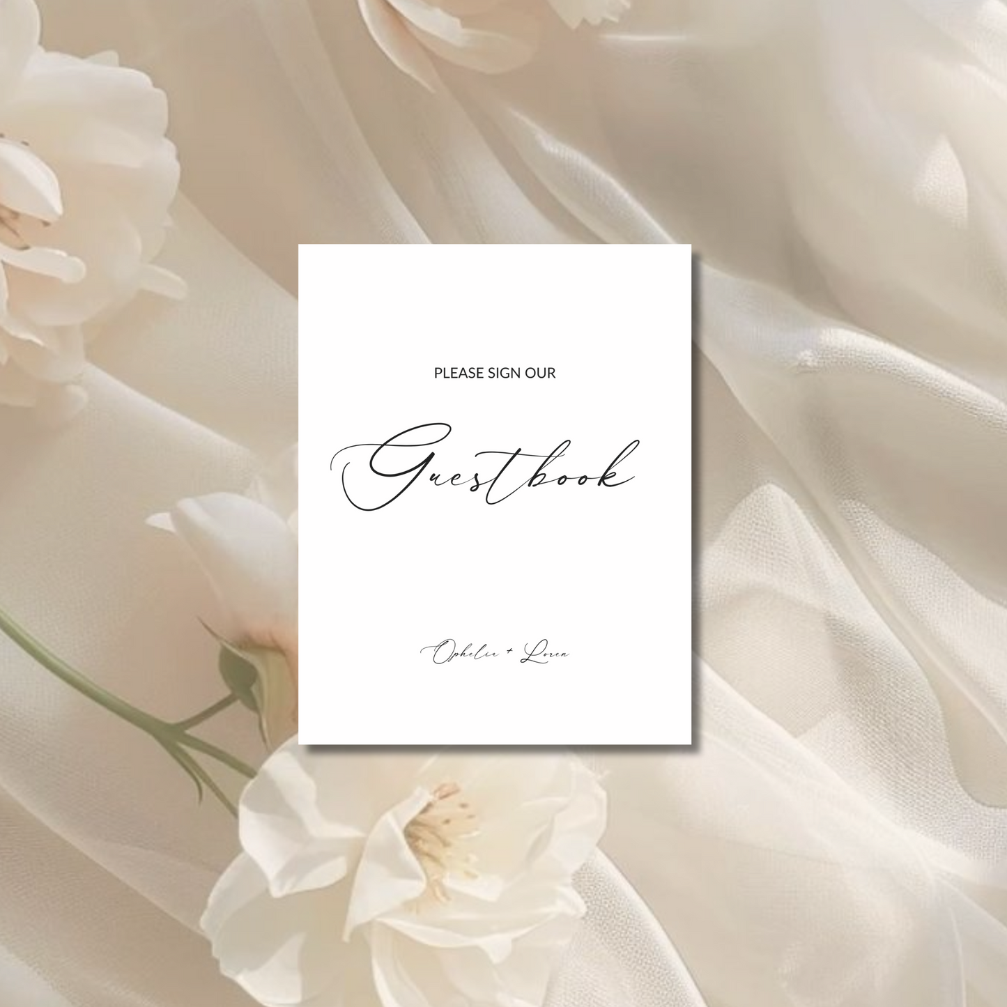 Guestbook Sign I | Aria Collection | Wedding Signage