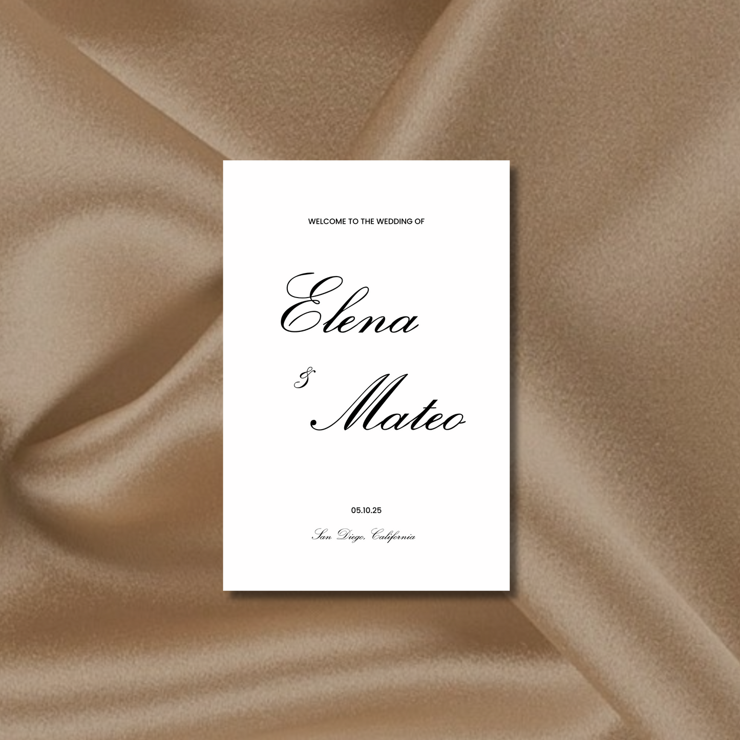 Welcome Sign II | Reina Collection | Wedding Signage