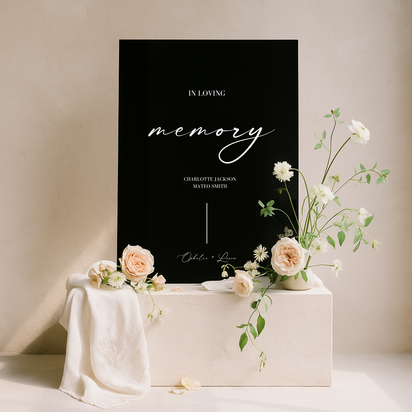 In Loving Memory Sign II | Aria Collection | Wedding Signage