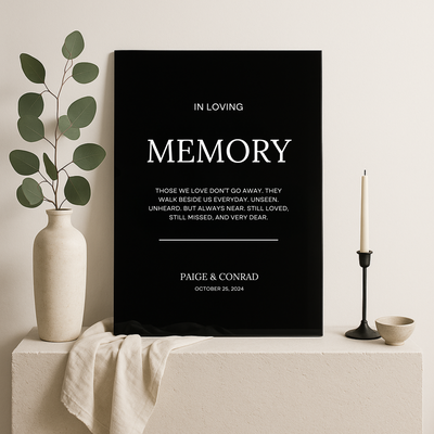In Loving Memory Sign I | Moda Collection | Wedding Signage