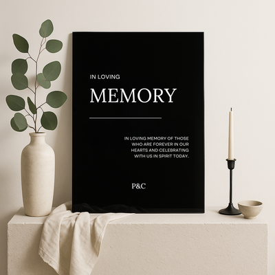 In Loving Memory Sign III | Moda Collection | Wedding Signage