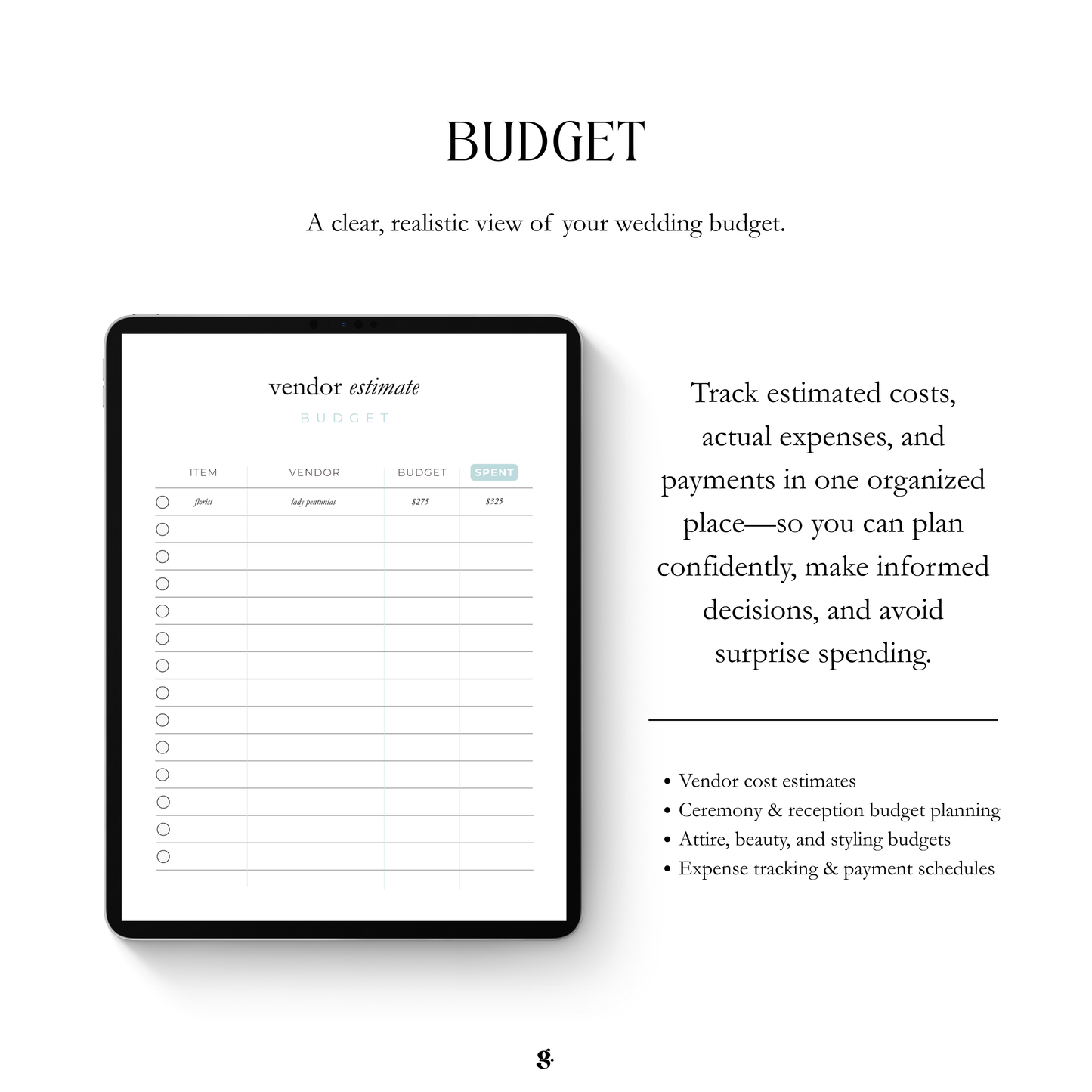 The Wedding Blueprint Planner