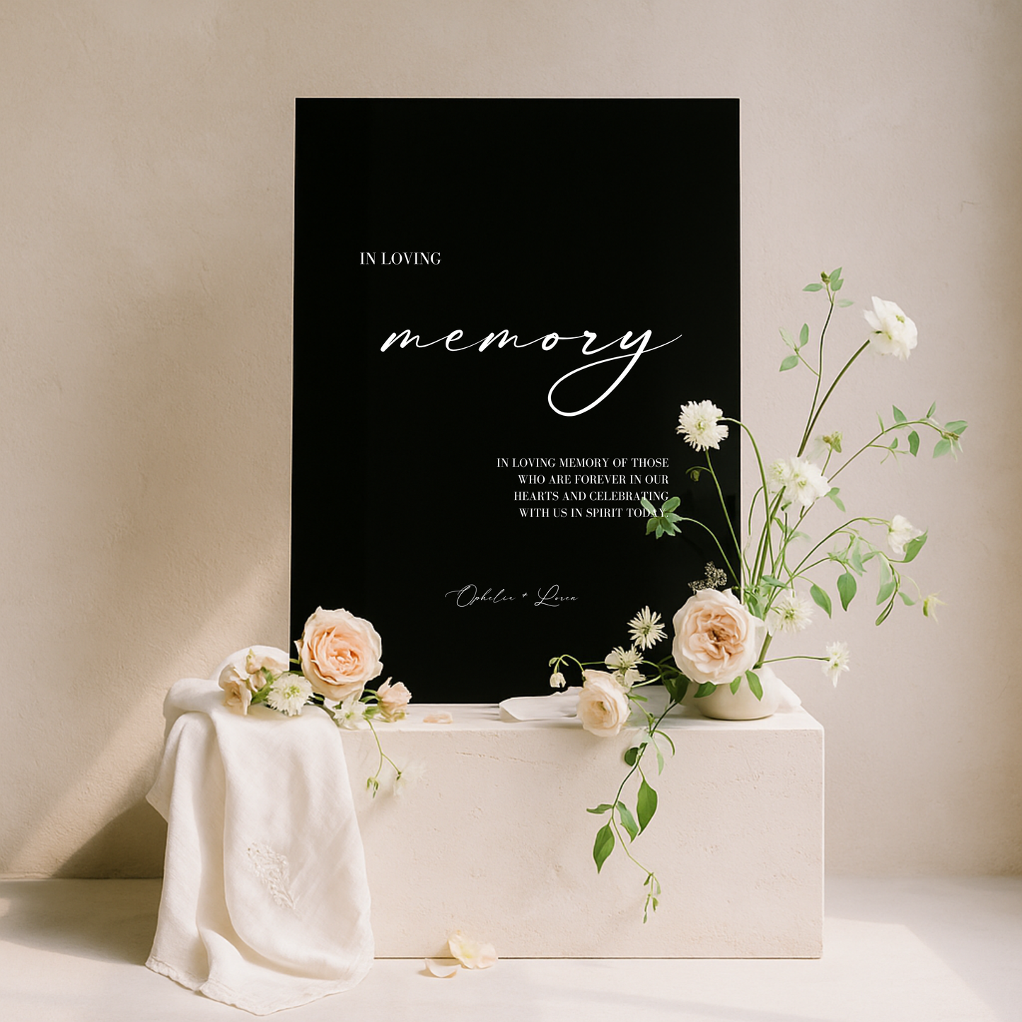 In Loving Memory Sign III | Aria Collection | Wedding Signage