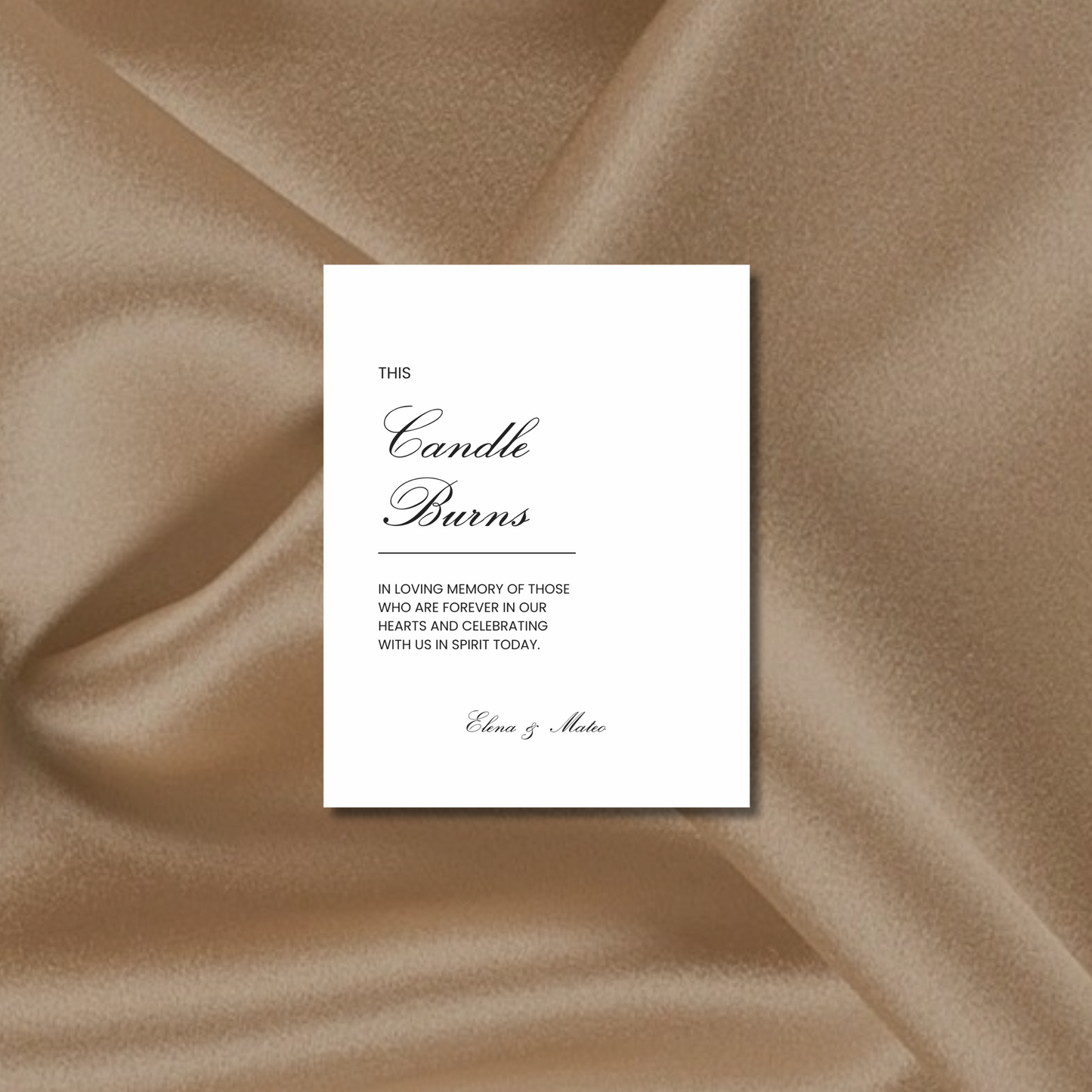 In Loving Memory IV | Reina Collection | Wedding Signage