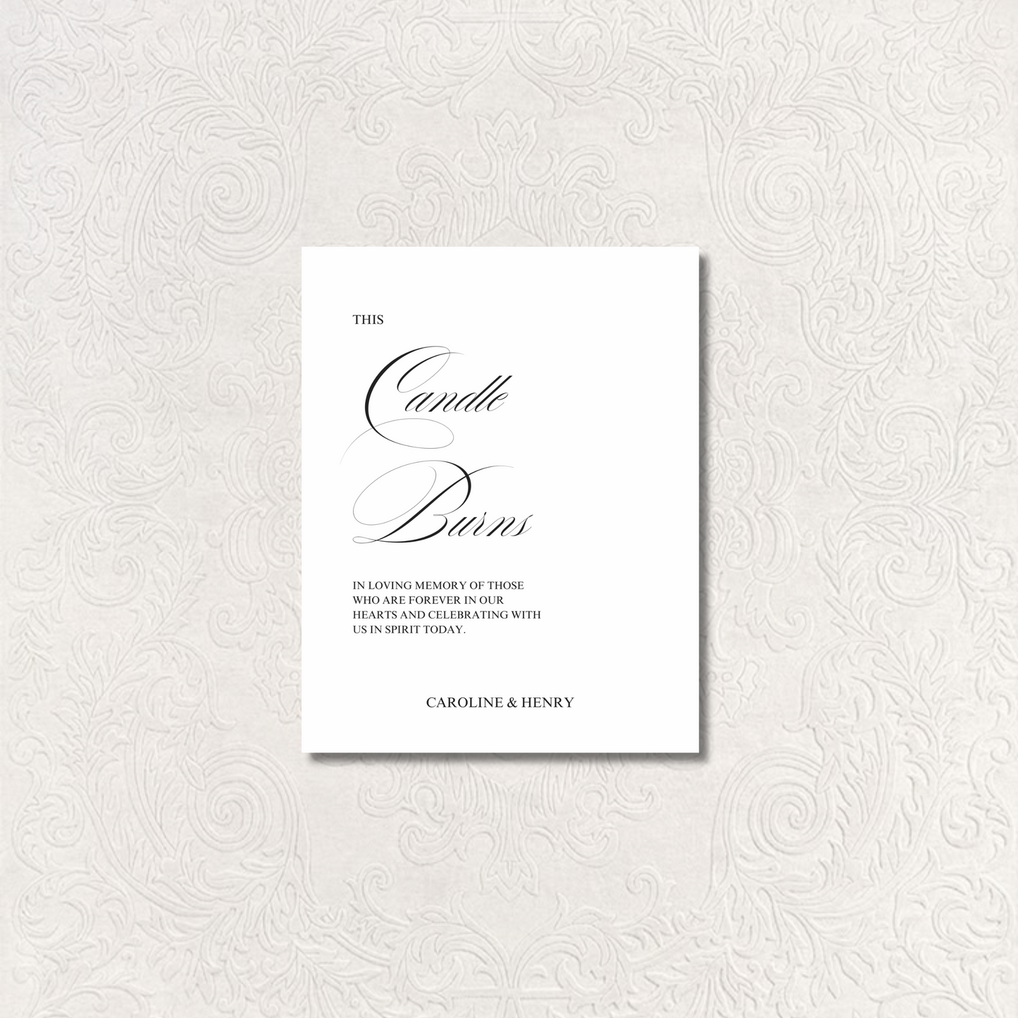In Loving Memory Sign IV | Florence Collection | Wedding Signage
