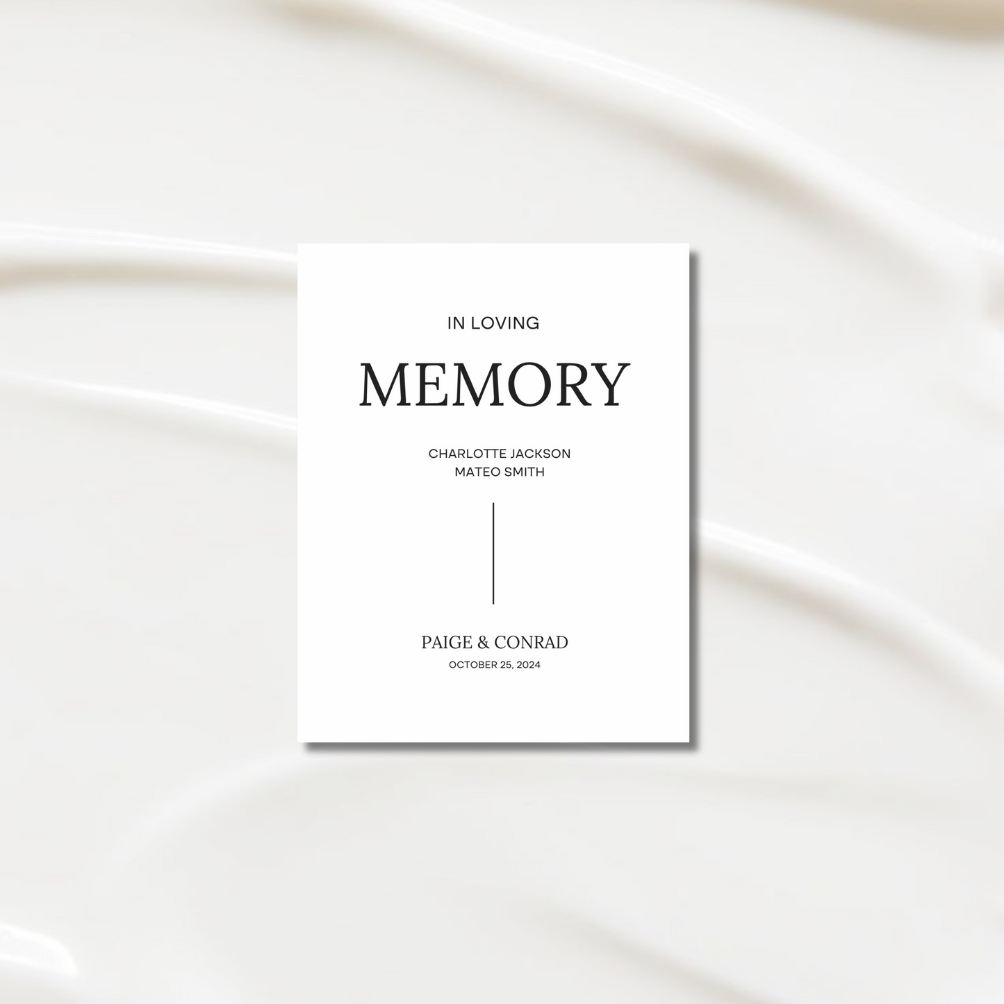 In Loving Memory Sign II | Moda Collection | Wedding Signage