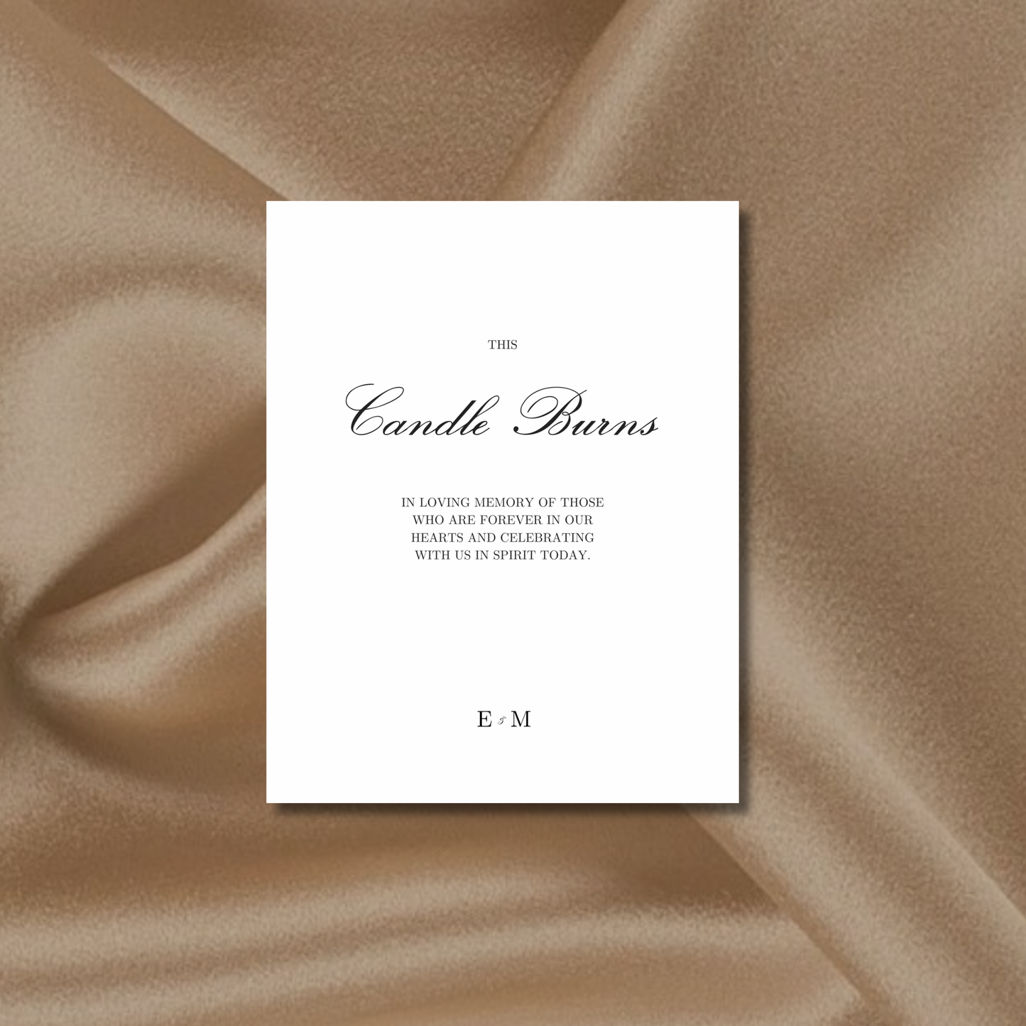 In Loving Memory IV | Reina Collection | Wedding Signage