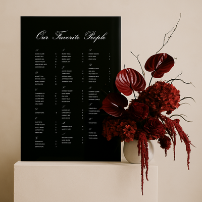 Seating Chart Sign II | Reina Collection | Wedding Signage