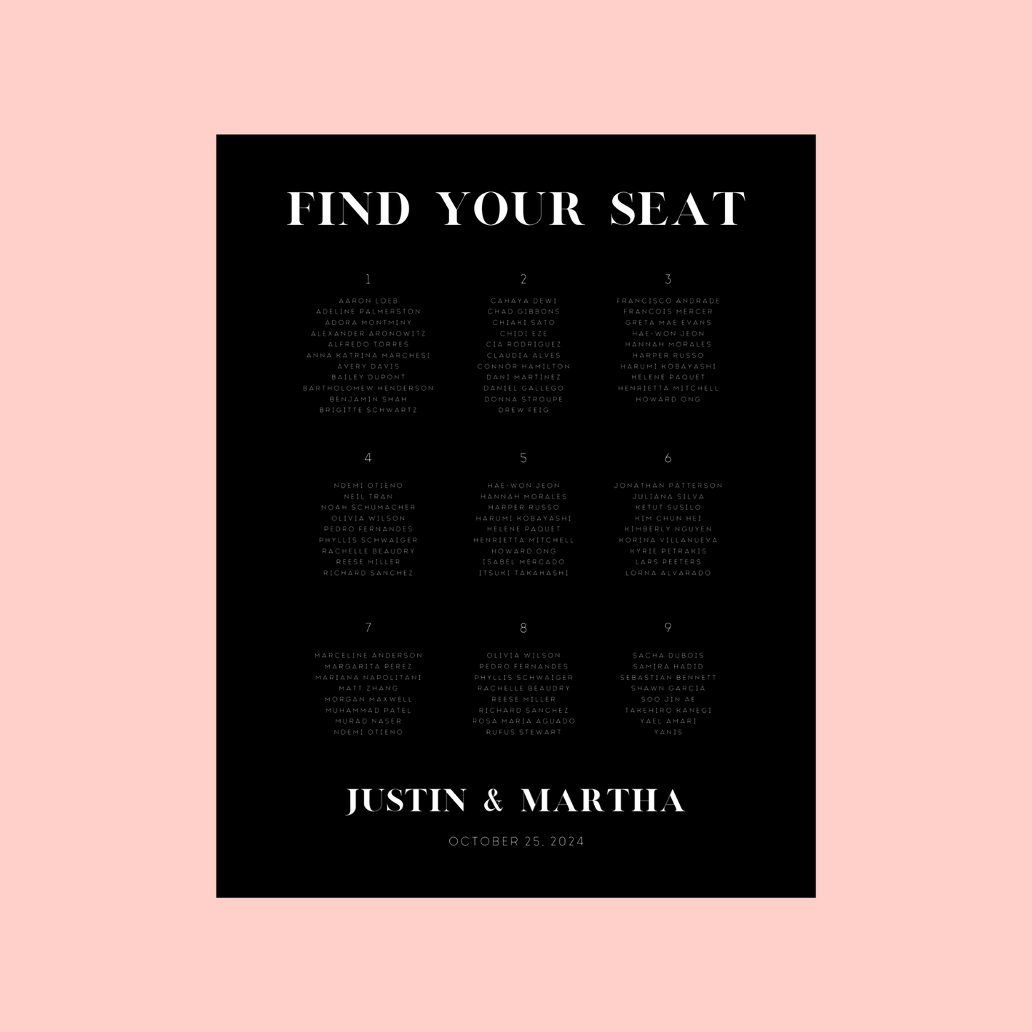 London | Find Your Seat