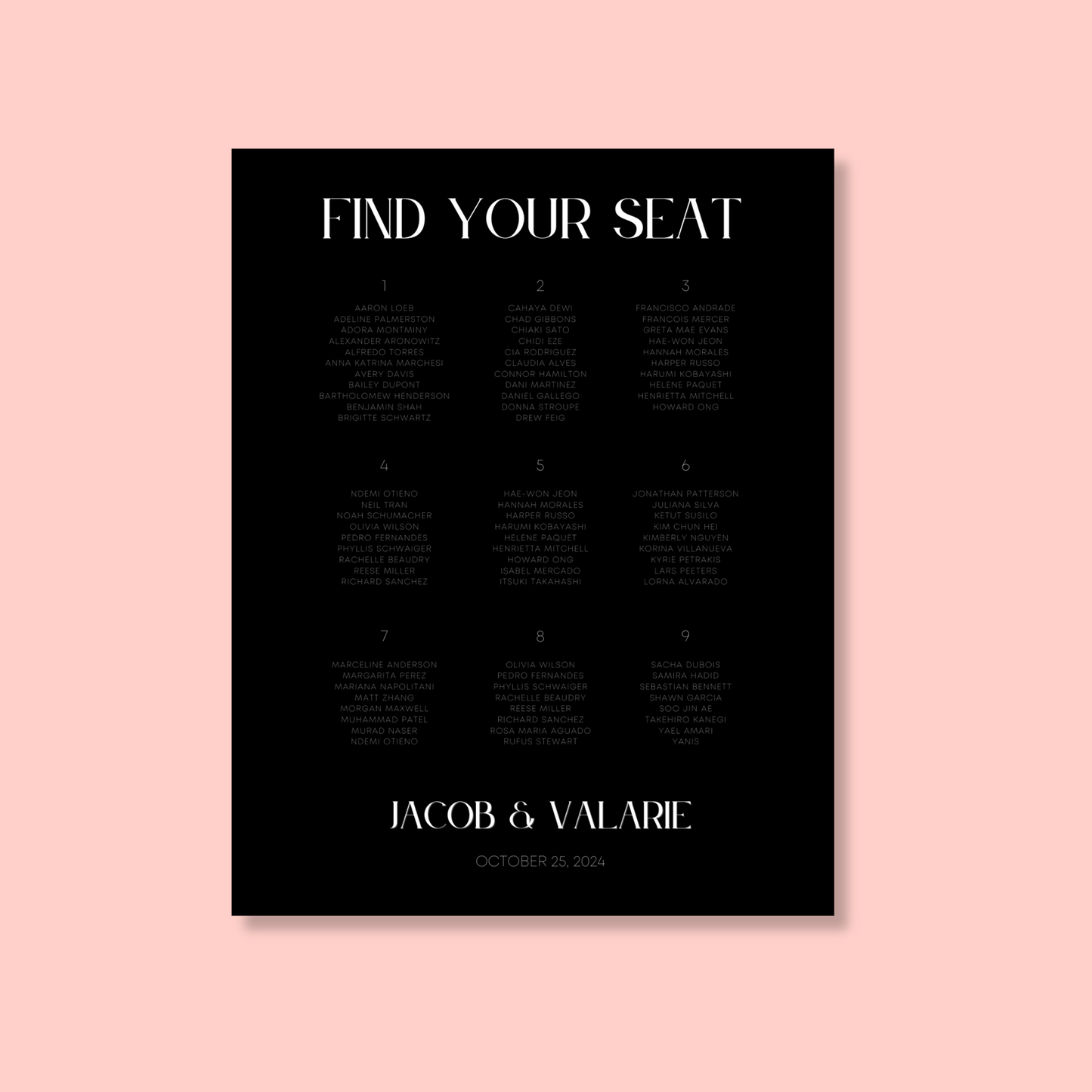 Jour | Find Your Seat