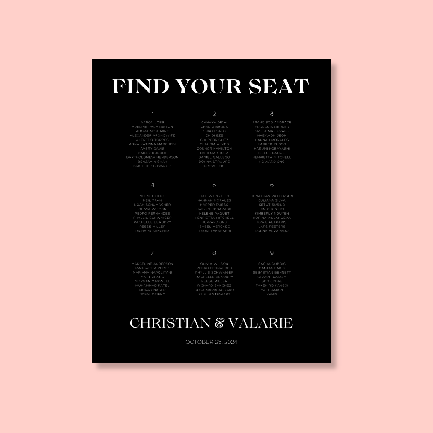 Lovelace | Find Your Seat