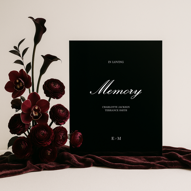 In Loving Memory II | Reina Collection | Wedding Signage