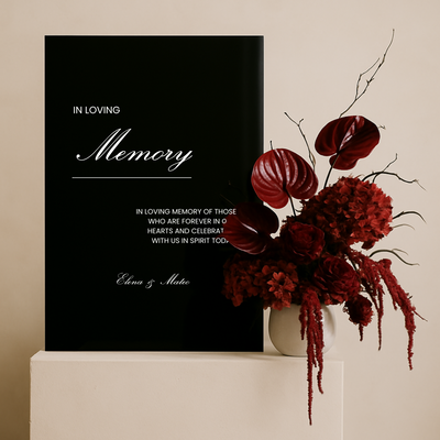 In Loving Memory III | Reina Collection | Wedding Signage