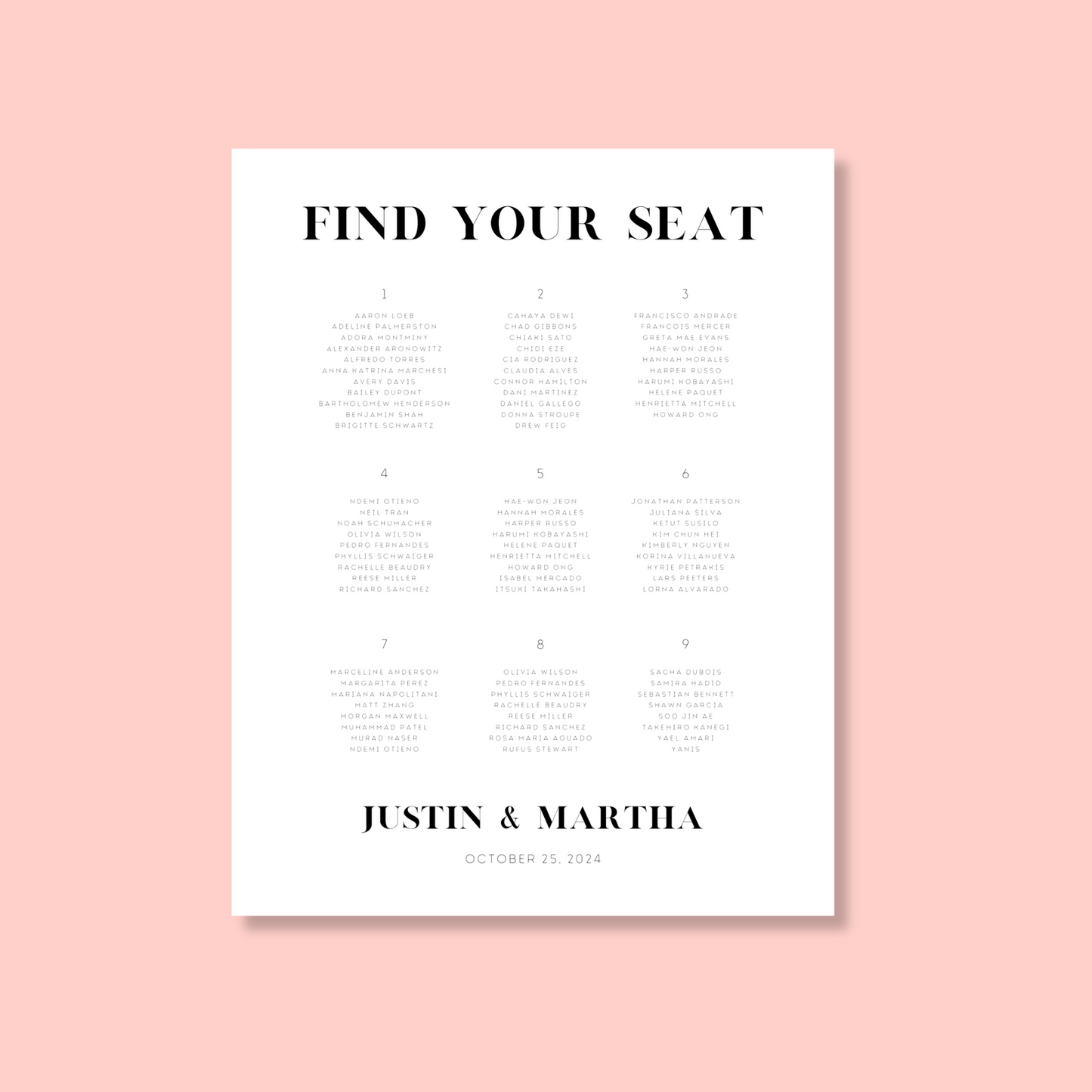 London | Find Your Seat