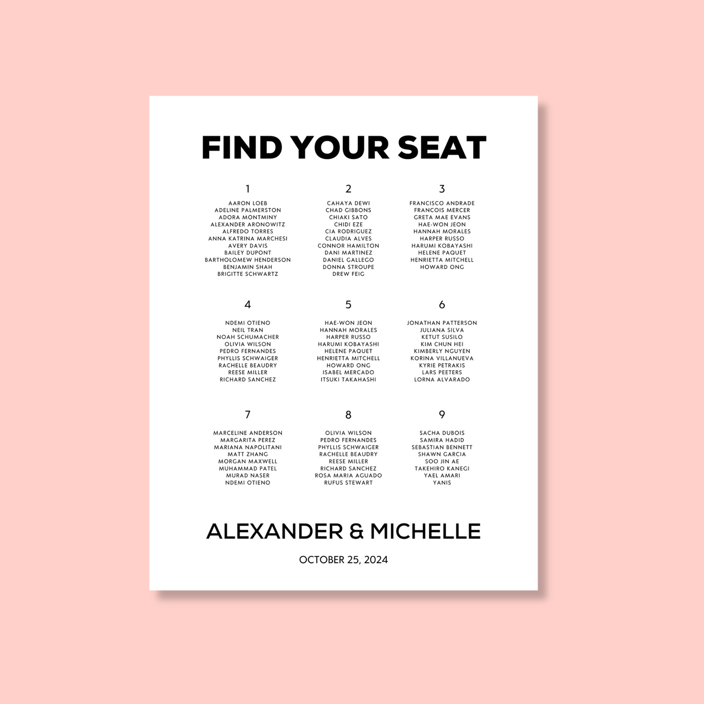 Klein | Find Your Seat