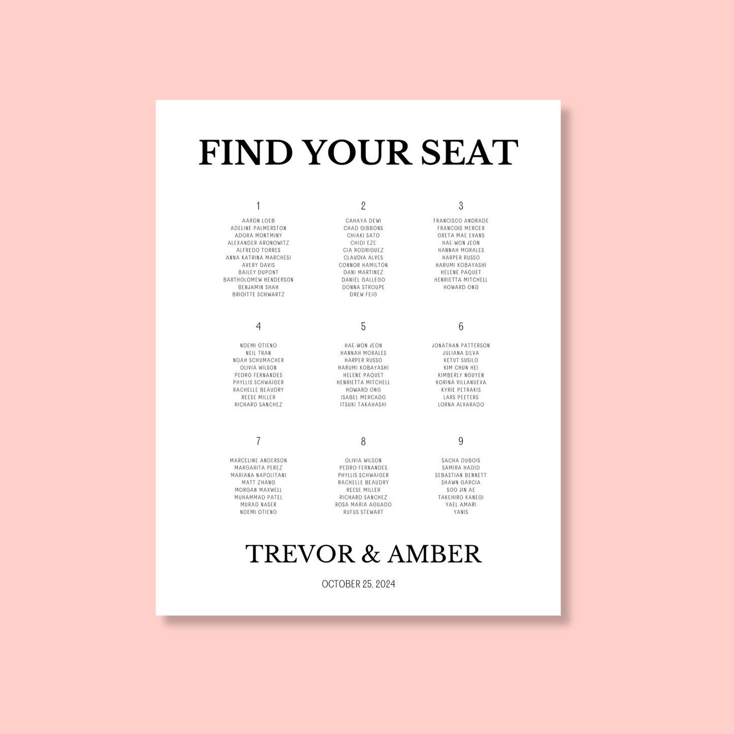 Brendon | Find Your Seat