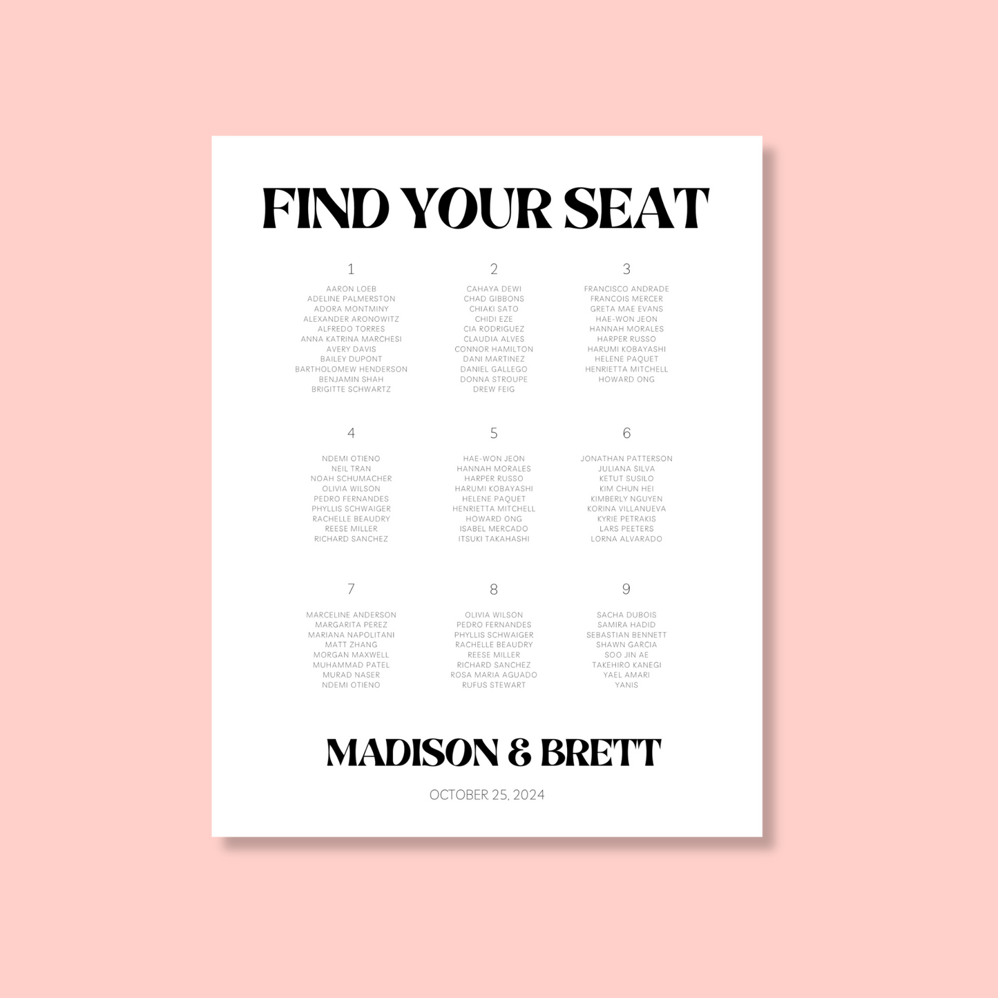 Brasika | Find Your Seat