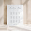 Aria Collection Acrylic Wedding Seating Chart Sign