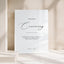 Aria Collection Acrylic Wedding Unplugged Ceremony Sign