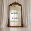 Aria Collection Decal Wedding Welcome Sign
