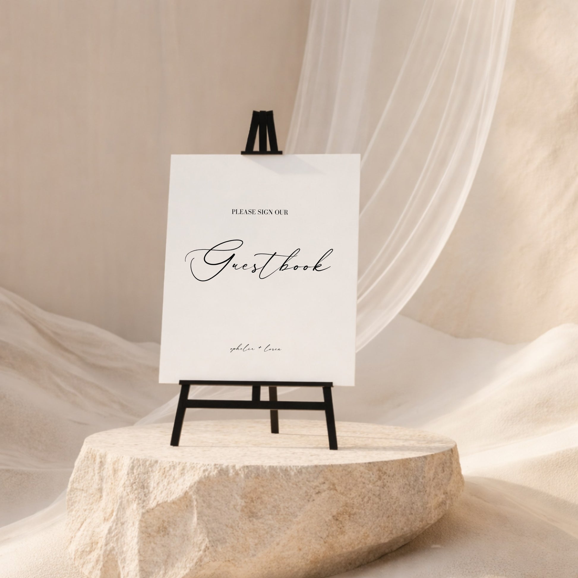 Aria Collection Gatorboard Wedding Guestbook Sign