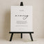 Aria Collection Gatorboard Wedding In Loving Memory Sign