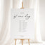 Aria Collection Gatorboard Wedding Order of Events Sign