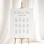 Aria Collection Gatorboard Wedding Seating Chart Sign