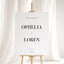 Aria Collection Gatorboard Wedding Welcome Sign