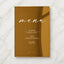 Aria Collection Gold Mirror Wedding Menu Sign
