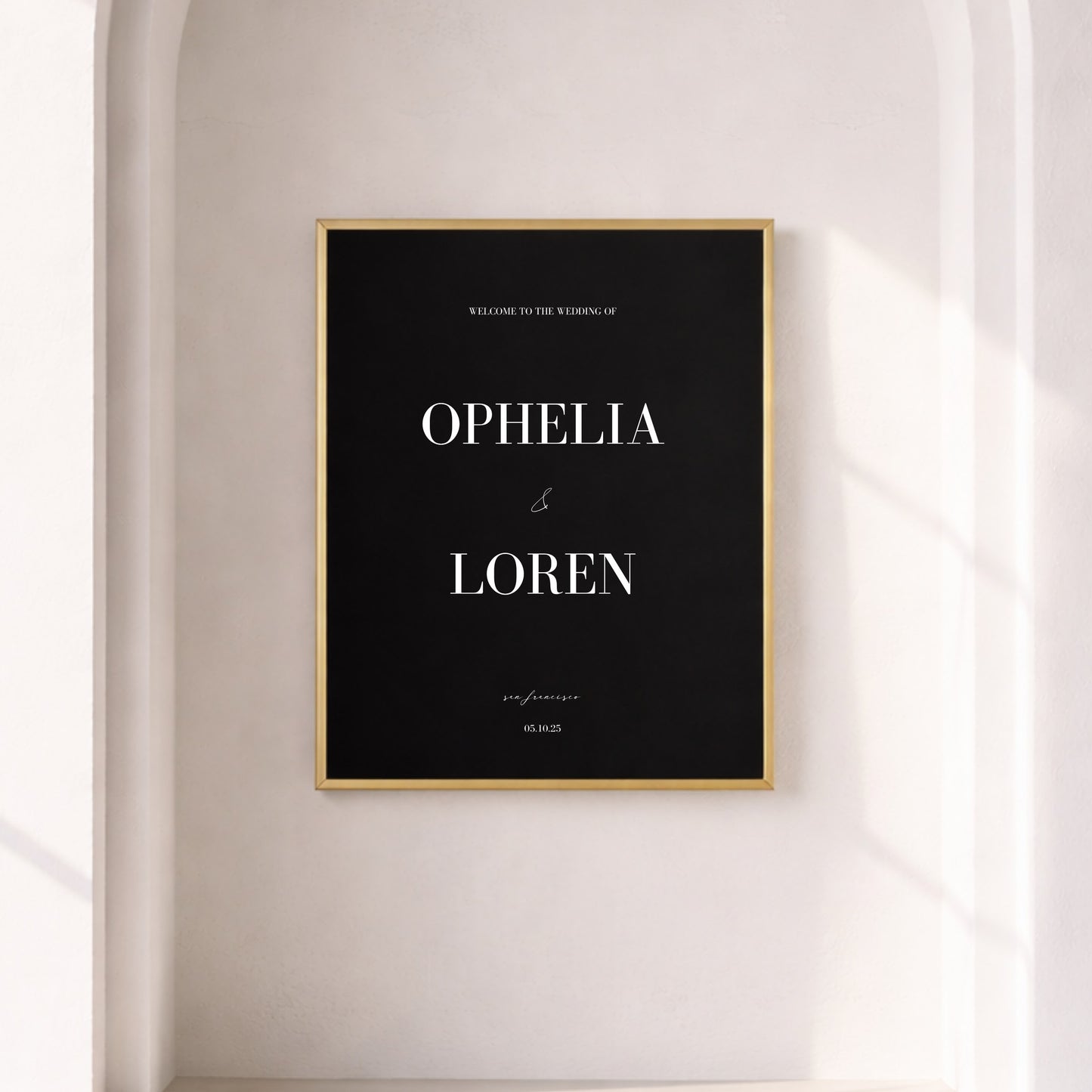 Aria Collection Poster Wedding Welcome Sign