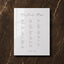 Aria Collection Acrylic Wedding Seating Chart Sign