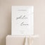 Aria Collection Acrylic Wedding Welcome Sign