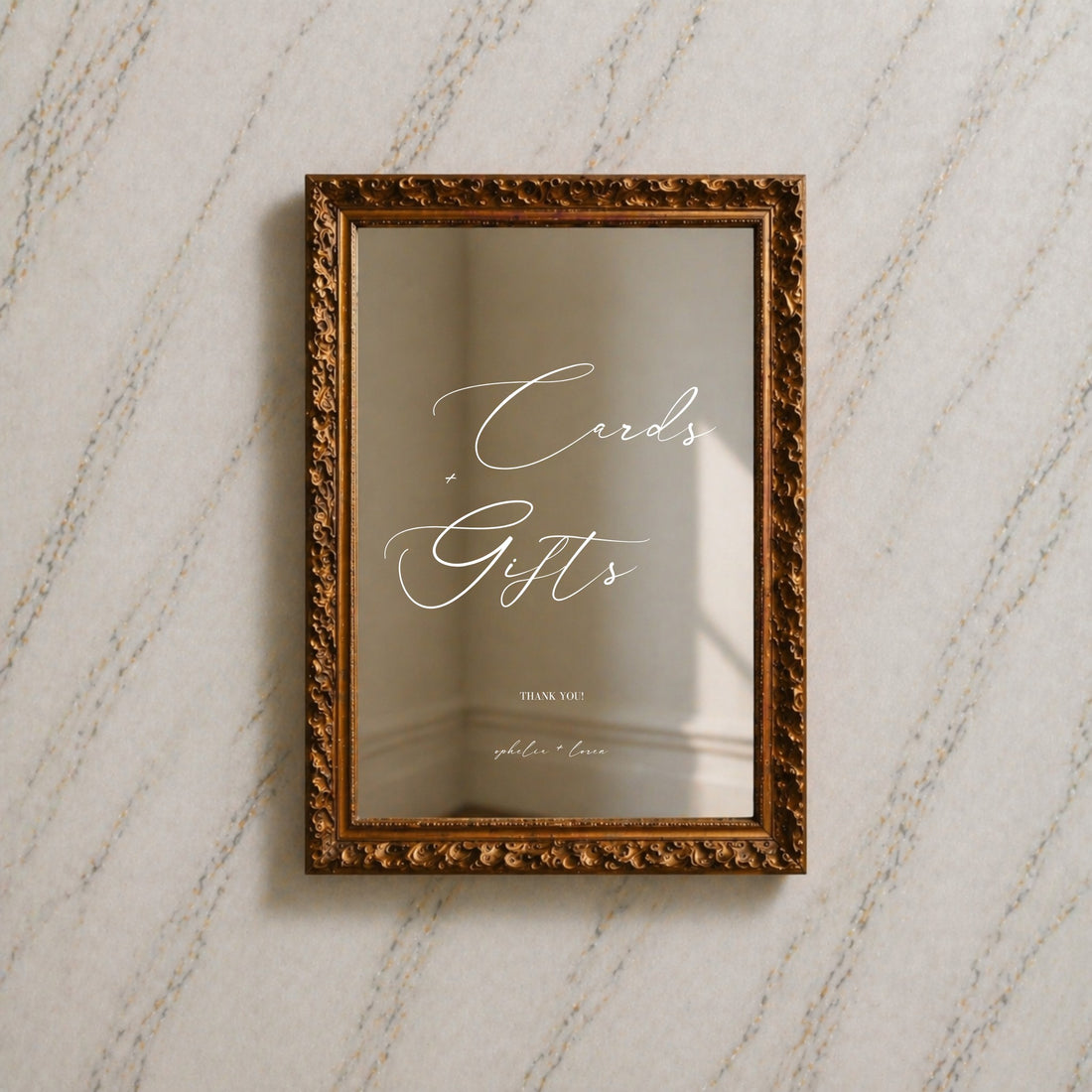 Aria Collection Decal Wedding Cards & Gifts Sign