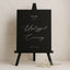 Aria Collection Gatorboard Wedding Unplugged Ceremony Sign