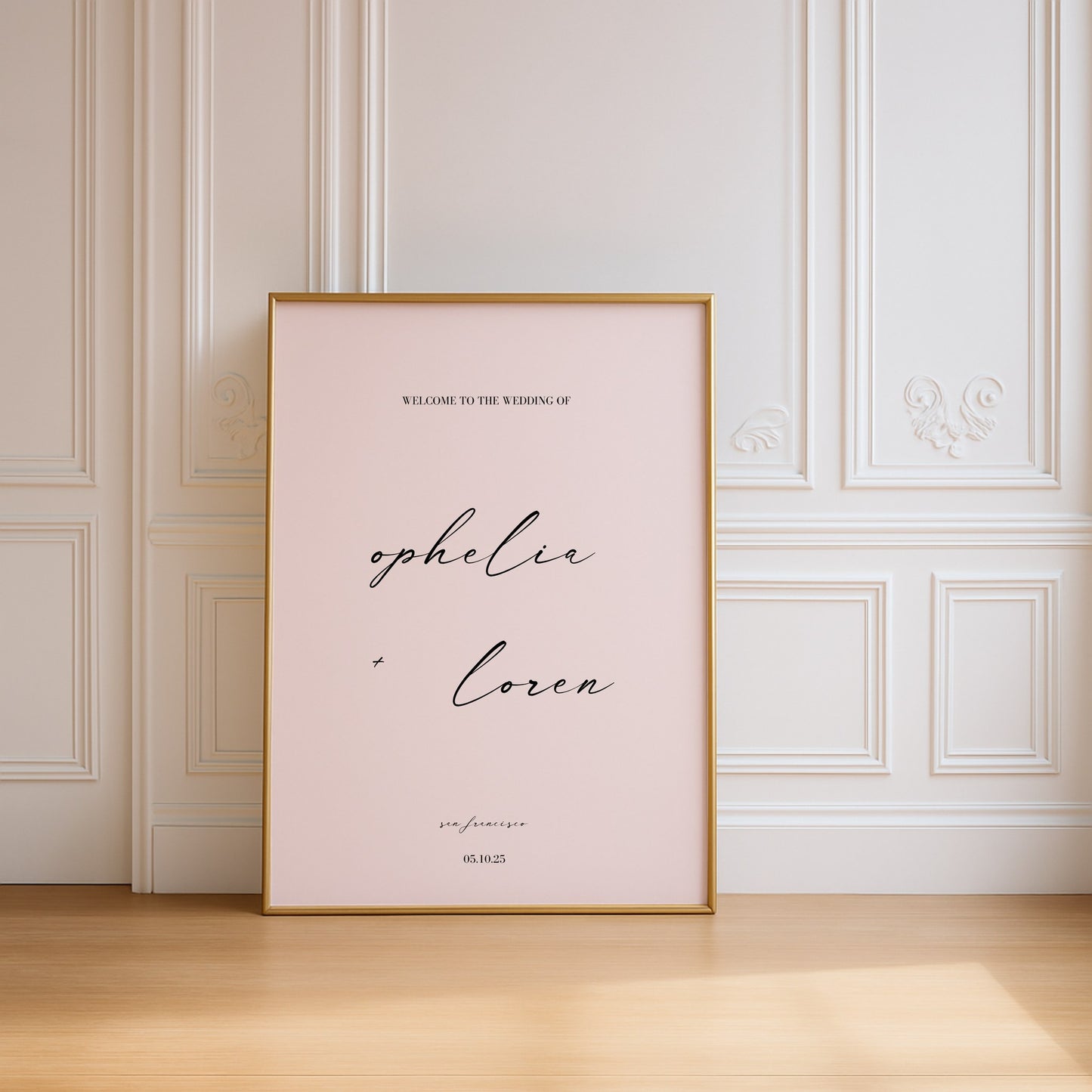 Aria Collection Poster Wedding Welcome Sign
