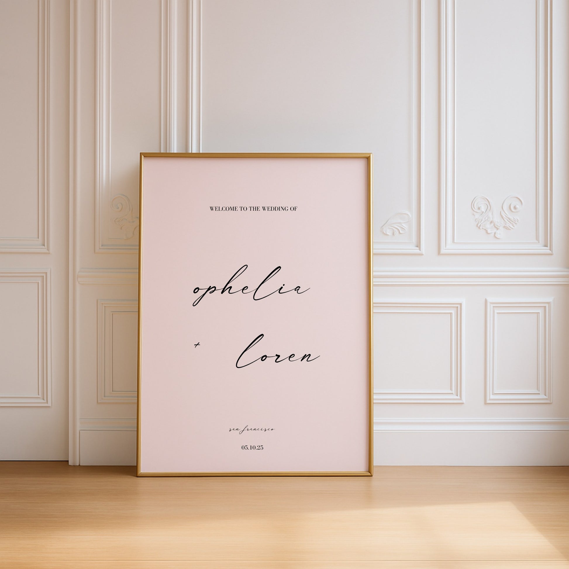 Aria Collection Poster Wedding Welcome Sign