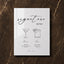 Aria Collection Acrylic Wedding Bar & Drinks Sign