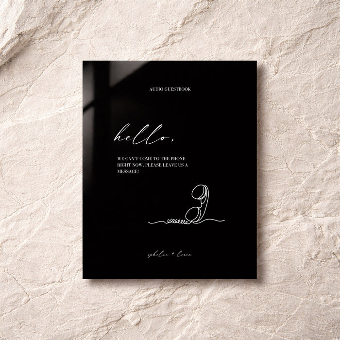 Aria Collection Acrylic Wedding Guestbook Sign