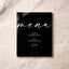 Aria Collection Acrylic Wedding Menu Sign