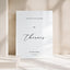 Aria Collection Acrylic Wedding Welcome Sign